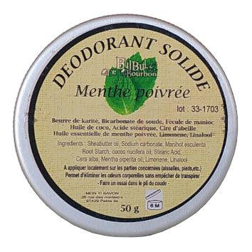 Déodorant solide Menthe poivrée 50g