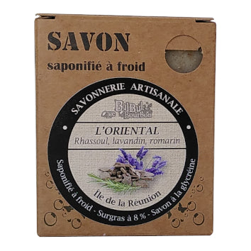 Savon exfoliant Rhassoul lavandin romarin 100g