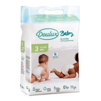 Couche hypoallergénique n°3, 4-10kg x60