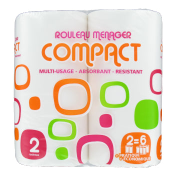 Essuie-tout Compact x2=6