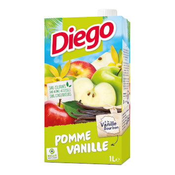 Boisson Pomme vanille brique 1L
