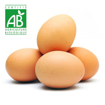 Oeufs BIO Fermiers x6 (ponte : 26/04)