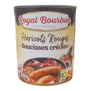 Haricot rouges saucisses créoles 840g