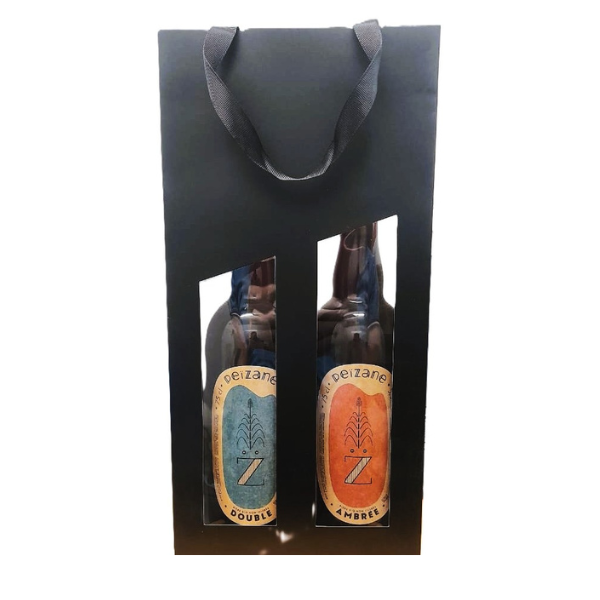 Coffret Bières BIO Peïzane Ambrée et Double 2x75cl