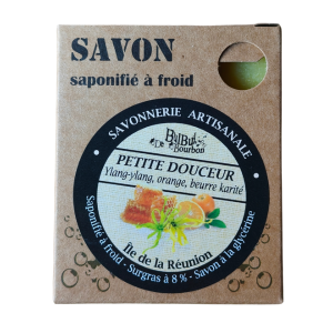 Savon Petite douceur (ylang ylang, orange, beurre karité) 100g