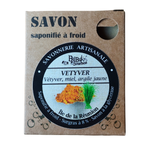 Savon Vetyver (vetyver, miel, argile jaune) 100g