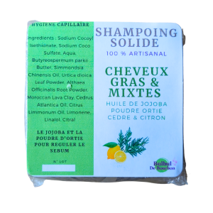 Shampoing solide Cheveux gras & mixtes 65g