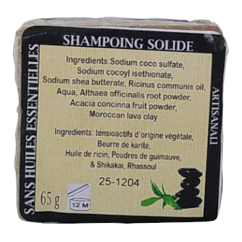 Shampoing solide Sans huile essentielle 65g