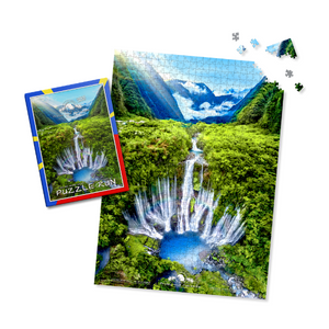 Puzzle 1000 pièces - Cascade Grand Galet