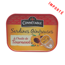 Sardines généreuses à l'huile de tournesol 140g