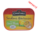 Sardines généreuses citron-basilic 140g