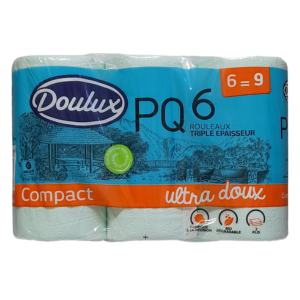 Papier toilette Doulux Compact Ultra doux 3 plis x6